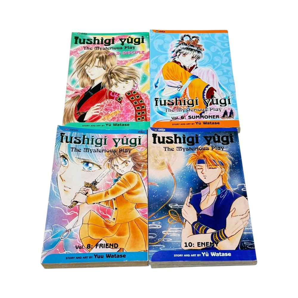 Fushigi Yugi The Mysterious Play Lot 4 Manga PB Books Vol 5 6 8 10 Yuu Watase